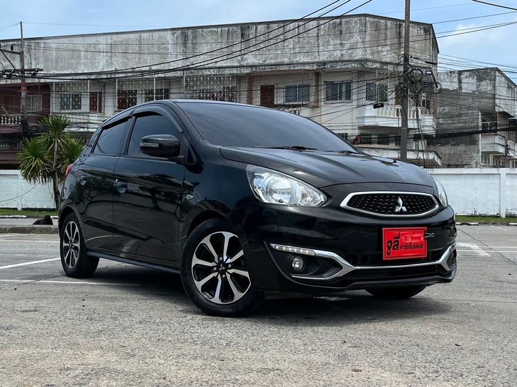 Mitsubishi Mirage 2017 1.2 GLS Sedan เบนซิน ไม่ติดแก๊ส เกียร์อัตโนมัติ ดำ