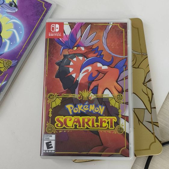 เกมส์ Nintendo Switch Pokémon Scarlet  Violet Double Pack ครบชุด พร้อม Steelbook กล่องเหล็ก Limited