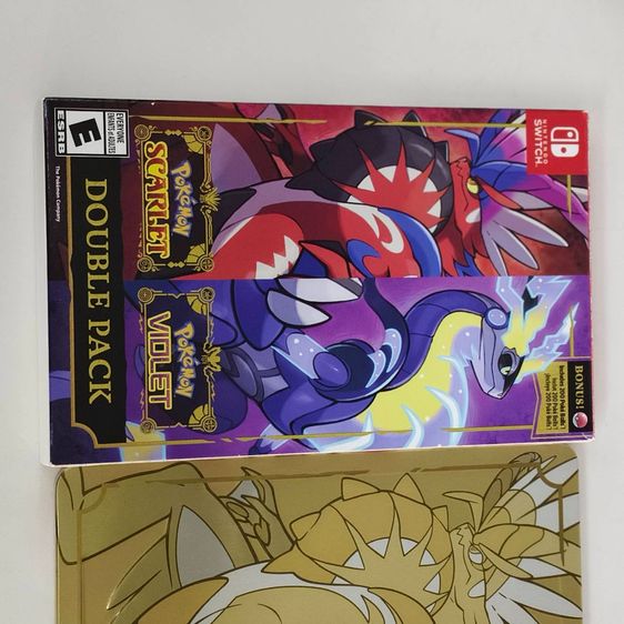 Nintendo Switch Pokémon Scarlet  Violet Double Pack ครบชุด พร้อม Steelbook กล่องเหล็ก Limited รูปที่ 2