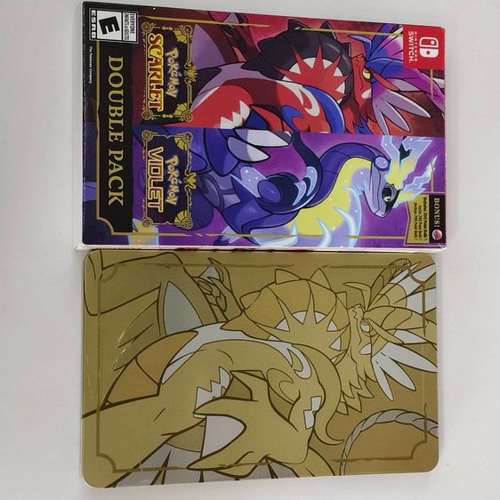 Nintendo Switch Pokémon Scarlet  Violet Double Pack ครบชุด พร้อม Steelbook กล่องเหล็ก Limited รูปที่ 3