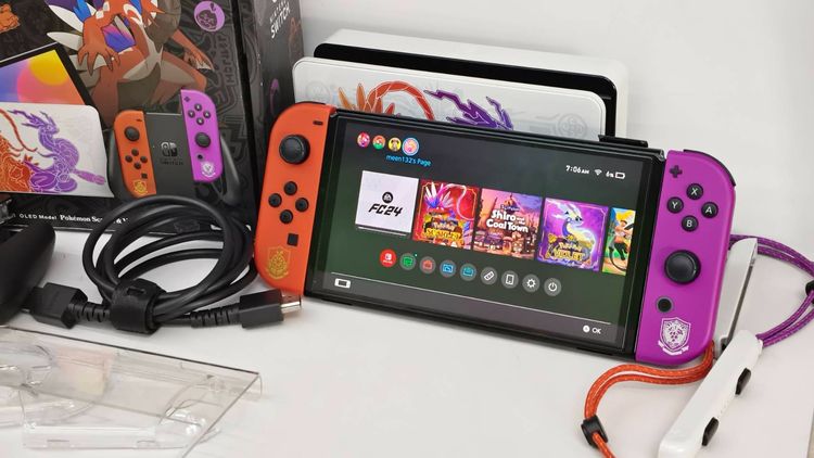 Nintendo Switch OLED Pokémon Scarlet  Violet Edition ลิมิเต็ด ครบกล่อง พร้อมเล่น รูปที่ 11