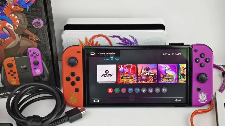 Nintendo Switch OLED Pokémon Scarlet  Violet Edition ลิมิเต็ด ครบกล่อง พร้อมเล่น รูปที่ 12
