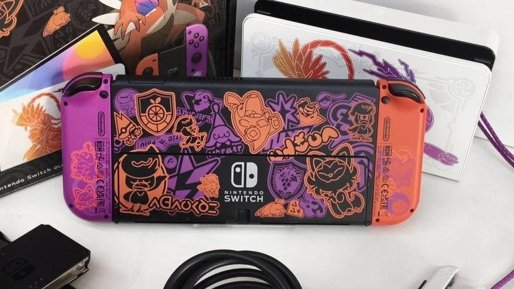 Nintendo Switch OLED Pokémon Scarlet  Violet Edition ลิมิเต็ด ครบกล่อง พร้อมเล่น รูปที่ 3