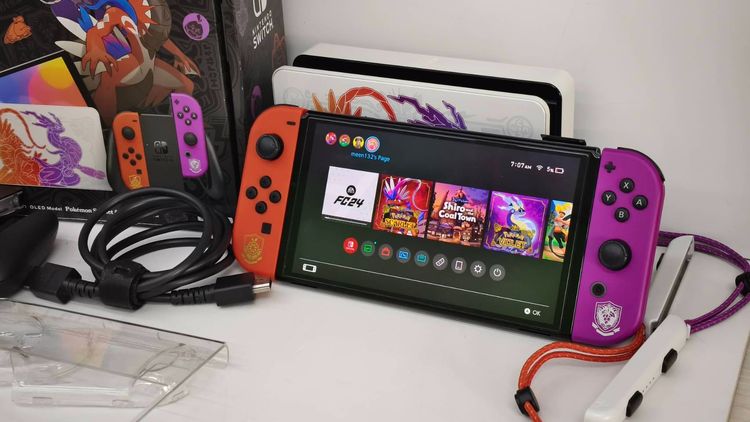 Nintendo Switch OLED Pokémon Scarlet  Violet Edition ลิมิเต็ด ครบกล่อง พร้อมเล่น รูปที่ 13