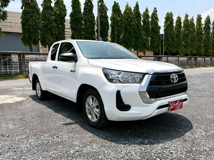 Toyota Hilux Revo 2021 Smart Cab 2.4 Mid Z Edition Pickup ดีเซล ไม่ติดแก๊ส เกียร์ธรรมดา ขาว รูปที่ 3