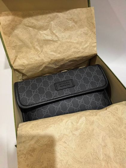 Gucci GG Supreme Black Belt Bag