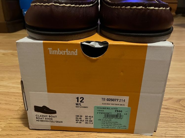รองเท้า Timberland รุ่น Classic เบอร์ 12 MADE IN DOMINICAN รองเท้าเย็บด้วยเชือกเทียน แข็งแรง ทนทาน ของใหม่ นำเข้าปี 25 สวยมาก รูปที่ 11