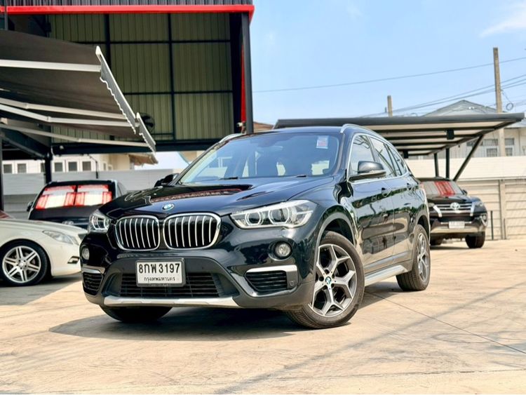 BMW X1 2019 2.0 sDrive18d xLine Utility-car ดีเซล ไม่ติดแก๊ส เกียร์อัตโนมัติ ดำ