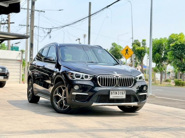 BMW X1 2019 2.0 sDrive18d xLine Utility-car ดีเซล ไม่ติดแก๊ส เกียร์อัตโนมัติ ดำ
