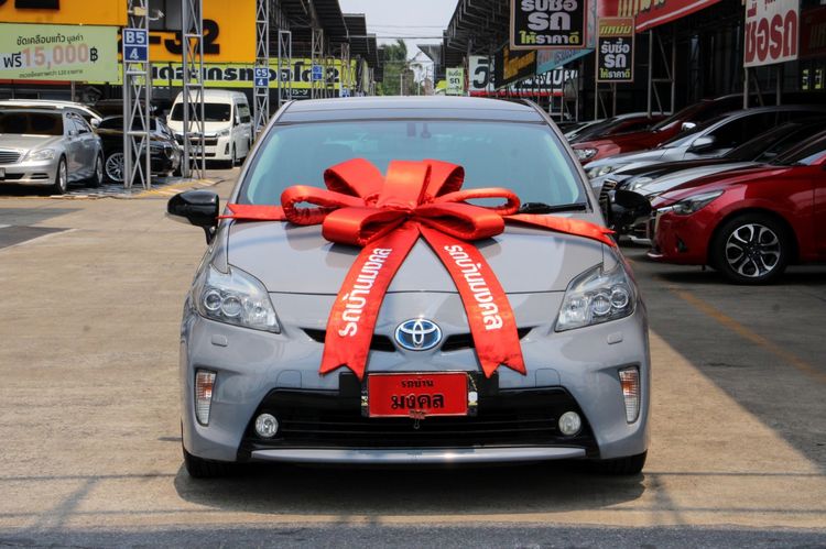 Toyota Prius 2013 1.8 Hybrid Top Option Grade Sedan ไฮบริด ไม่ติดแก๊ส เกียร์อัตโนมัติ เทา รูปที่ 2