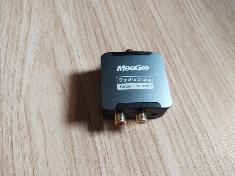 สายเคเบิลและตัวแปลง MEEGOO Optical Coaxial Toslink digital to Analog Audio Converter SPDIF Optical-Coaxial to RCA 3.5mm