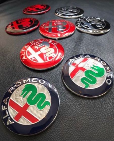 ลโก้ฝากระโปรง ALFA ROMEO หน้า หลัง ใส่ ALFA 154 156 157 147 GTV Spider