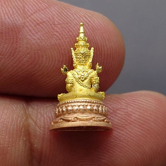 พระพุทธมหามณีรัตนปฏิมากร (พระแก้วมรกต) จำลอง ทรงเครื่องฤดูร้อน เนื้อเงินสามกษัตริย์ ขนาดสูง 1.7 เซน ฉลองสิริราชสมบัติ ครบ 60 ปี ในหลวง รัชกา รูปที่ 4