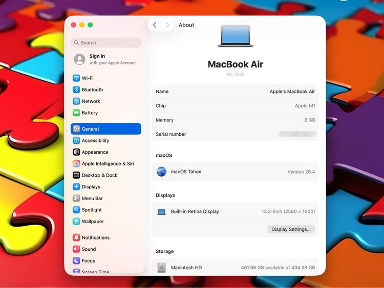 MacBook Air 13-inch M1,2020 Ram8GB SSD512GB SpaceGray รูปที่ 12