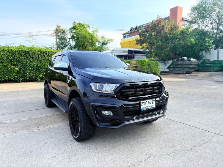 Ford Everest 2021 2.0 Titanium Plus ดีเซล ไม่ติดแก๊ส เกียร์อัตโนมัติ ดำ