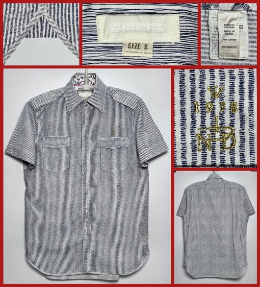 เสื้อเชิ้ต DIESEL ของแท้ สไตล์วินเทจ