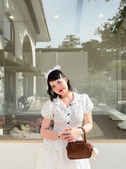 เสื้อแขนตุ๊กตาลาย Polka Dot รูปที่ 4