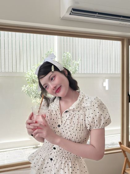 เสื้อแขนตุ๊กตาลาย Polka Dot รูปที่ 3
