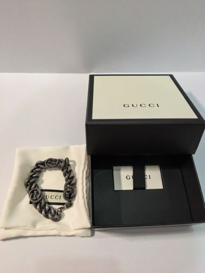 Gucci Silver Triple Interlocking G Bracelet รูปที่ 4