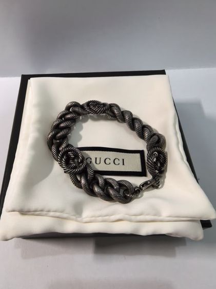 Gucci Silver Triple Interlocking G Bracelet รูปที่ 3