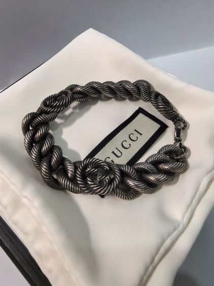 Gucci Silver Triple Interlocking G Bracelet