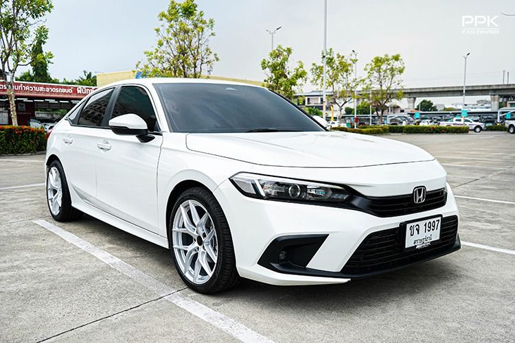 Honda Civic 2021 1.5 EL+ Sedan เบนซิน ไม่ติดแก๊ส เกียร์อัตโนมัติ ขาว รูปที่ 3