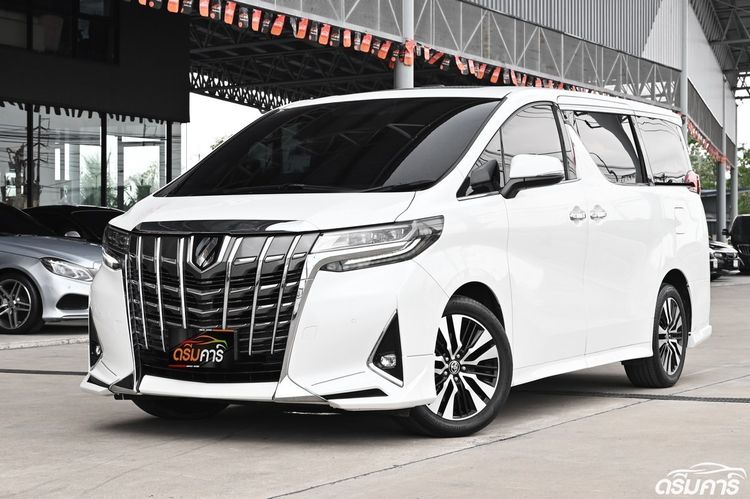 Toyota Alphard 2019 3.5 Executive Lounge Van เบนซิน ไม่ติดแก๊ส เกียร์อัตโนมัติ ขาว
