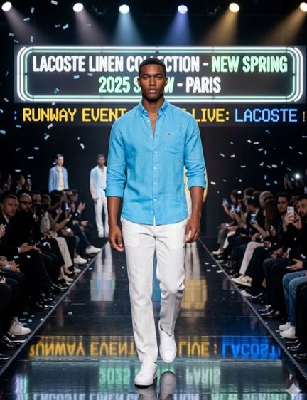 ฟ้า อื่นๆ แขนยาว เสื้อเชิ้ต อื่นๆ Lacoste