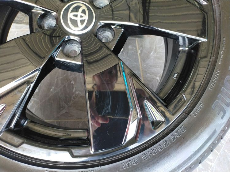 แม็กฮอนด้า ขอบ18 สีอบpowder coat พร้อมยางบริสโตน 225 50 18 ปี24 ยางสวยทุกเส้น ใส่ revo vigo camry chr innova รูปที่ 6
