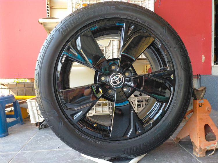 แม็กฮอนด้า ขอบ18 สีอบpowder coat พร้อมยางบริสโตน 225 50 18 ปี24 ยางสวยทุกเส้น ใส่ revo vigo camry chr innova รูปที่ 4