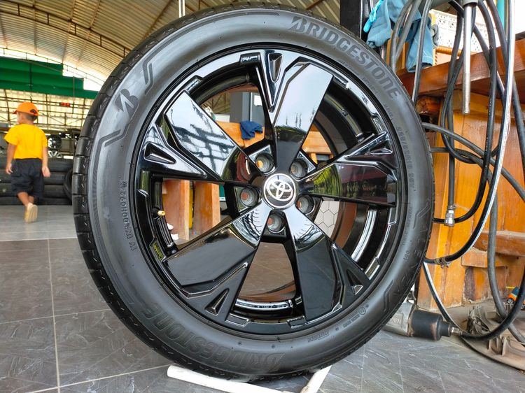 แม็กฮอนด้า ขอบ18 สีอบpowder coat พร้อมยางบริสโตน 225 50 18 ปี24 ยางสวยทุกเส้น ใส่ revo vigo camry chr innova รูปที่ 2
