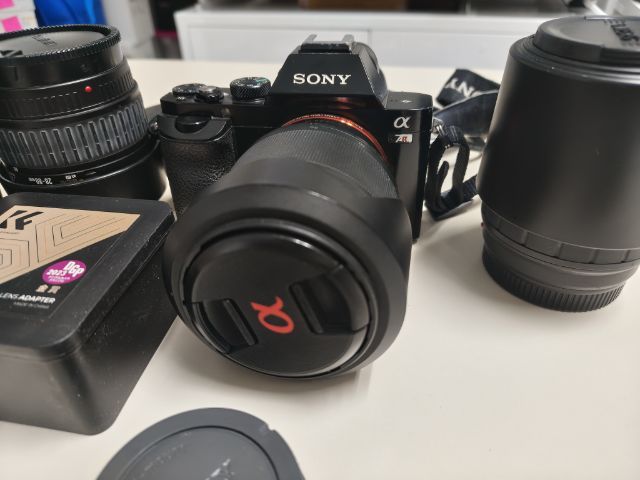 กล้อง sony a7r พร้อมเลนส์kit และเลนส์ minota a mouth และ adapter A to E 