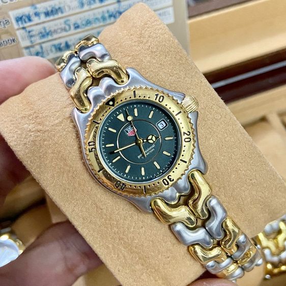 Tag Heuer หน้าสีเขียวว งแหวน 2กษัตริย์ Lady Size. 