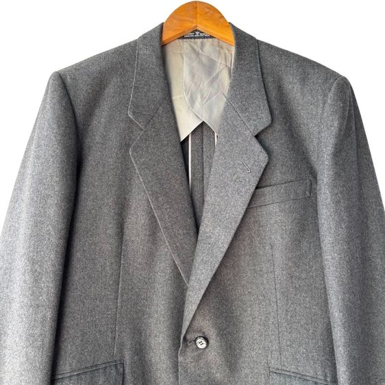 สูท Yves Saint Laurent Gray Blazer Wool Charcoal Grey Suit รูปที่ 3