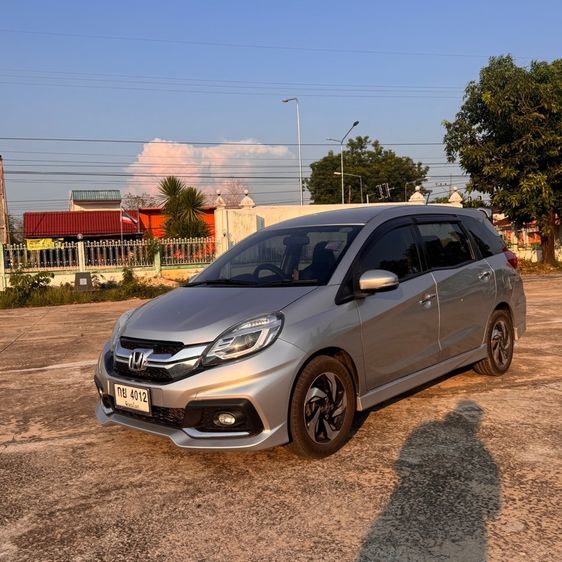 Honda Mobilio 2015 1.5 RS Utility-car เบนซิน ไม่ติดแก๊ส เกียร์อัตโนมัติ เทา รูปที่ 3