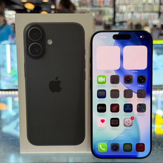 256 GB iPhone17 256GB สีดำ เครื่องศูนย์ สภาพสวยมากๆ สุขภาพแบต100(รอบชาร์จ6) ประกันศูนย์ยาวๆ🔥🔥