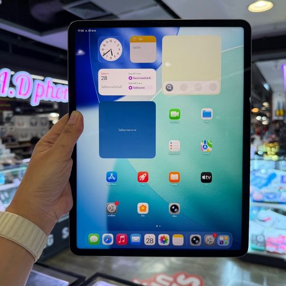 Apple 256 GB iPad Pro 12.9 256GB Gen5 M1 WiFi สีดำ เครื่องศูนย์ โมเดลTH จอ12.9นิ้ว ชิฟM1 สภาพสวยมาก เครื่องใช้งานดีเยี่ยม🔥🔥