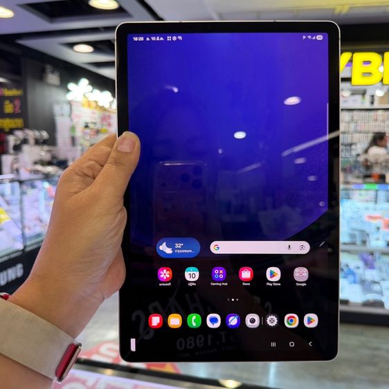 Samsung Tab S9 5G with S-pen สีขาว เครื่องศูนย์ สภาพสวยมาก ใส่ซิม(CellularและWiFi) จอ11.0นิ้ว แรม8รอม128 Snap8 Gen2 🔥🔥