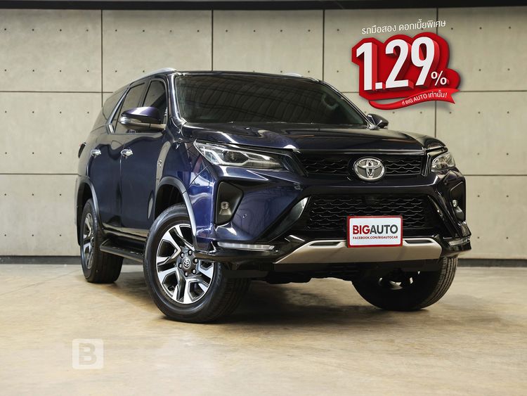 Toyota Fortuner 2023 2.4 Leader G Utility-car เบนซิน ไม่ติดแก๊ส เกียร์อัตโนมัติ น้ำเงิน