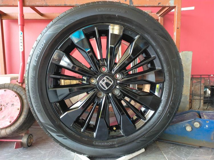 แม็กฮอนด้า ขอบ17 สีอบpowder coat พร้อมยางดันลอป 215 55 17 ปี24 ยางสวยทุกเส้นใส่ HRV accord อื่นๆ5 รู 114 รูปที่ 2