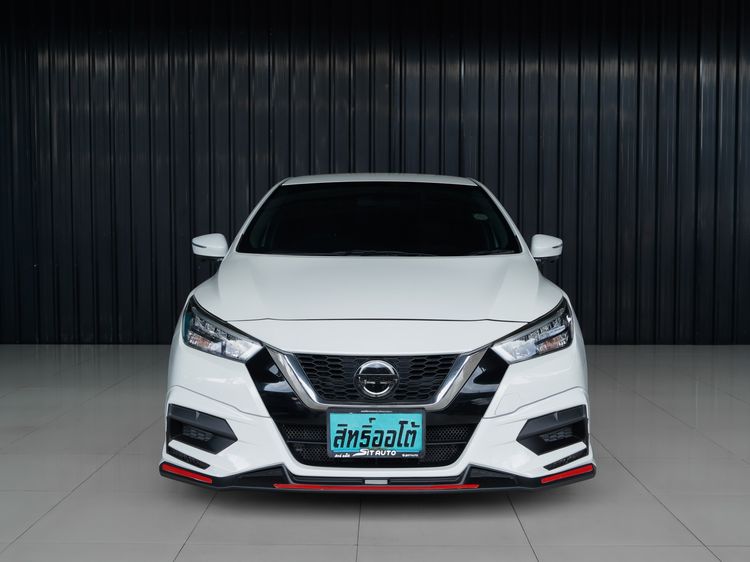 Nissan Almera 2021 1.0L Turbo V CVT Sedan เบนซิน ไม่ติดแก๊ส เกียร์อัตโนมัติ ขาว รูปที่ 2