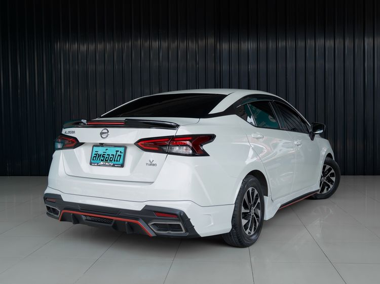 Nissan Almera 2021 1.0L Turbo V CVT Sedan เบนซิน ไม่ติดแก๊ส เกียร์อัตโนมัติ ขาว รูปที่ 4