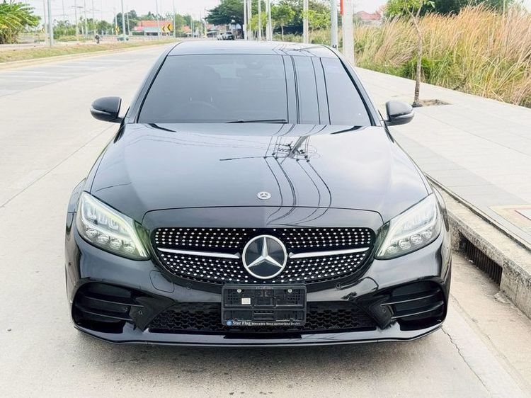Mercedes-Benz C-Class 2021 C300 Sedan เบนซิน ไม่ติดแก๊ส เกียร์อัตโนมัติ ดำ รูปที่ 2