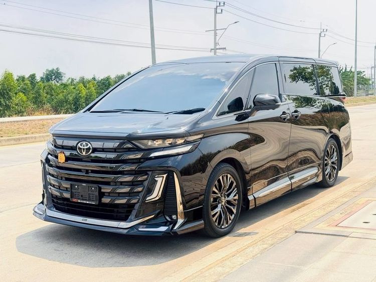 Toyota Vellfire 2024 2.5 Van เบนซิน ไม่ติดแก๊ส เกียร์อัตโนมัติ ดำ