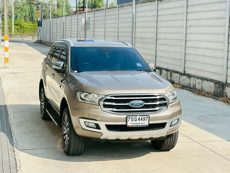 Ford Everest 2018 2.0 Bi-Turbo Titanium+ 4WD Utility-car ดีเซล ไม่ติดแก๊ส เกียร์อัตโนมัติ บรอนซ์ทอง รูปที่ 3