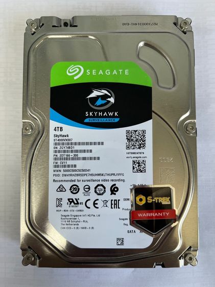 ที่เก็บข้อมูลและเมมโมรี่การ์ด HDD 4 TB.