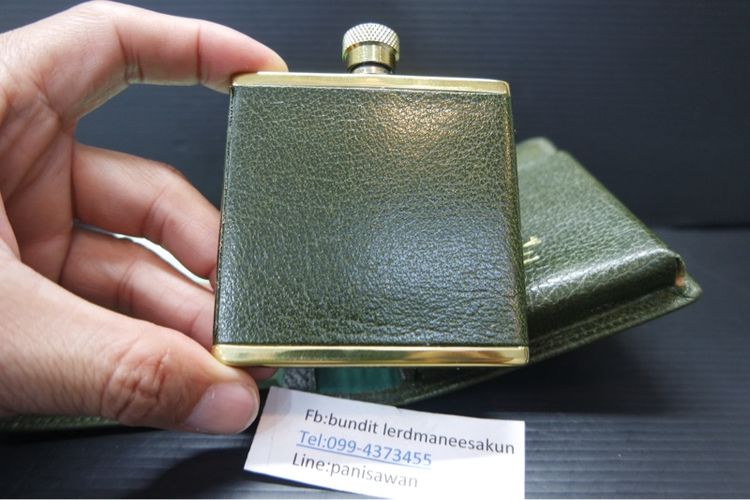 ชุดสมุดจดสกอร์กอล์ฟพร้อมขวดพก (Hip Flask) งานวินเทจ  รูปที่ 3