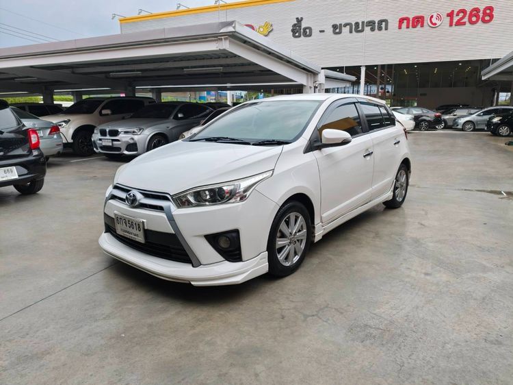 Toyota Yaris 2016 1.2 G Sedan เบนซิน ไม่ติดแก๊ส เกียร์อัตโนมัติ ขาว