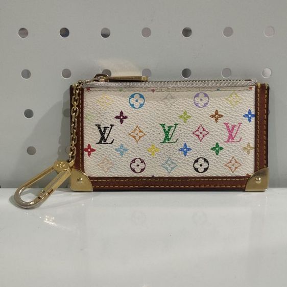 หญิง ขาว พีวีซี 🔥Louis Vuitton Multicolore Key Pouch (Pochette Cles)