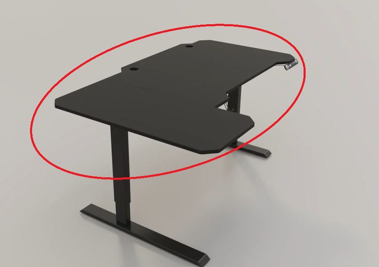 Standing desk with new table top รูปที่ 2